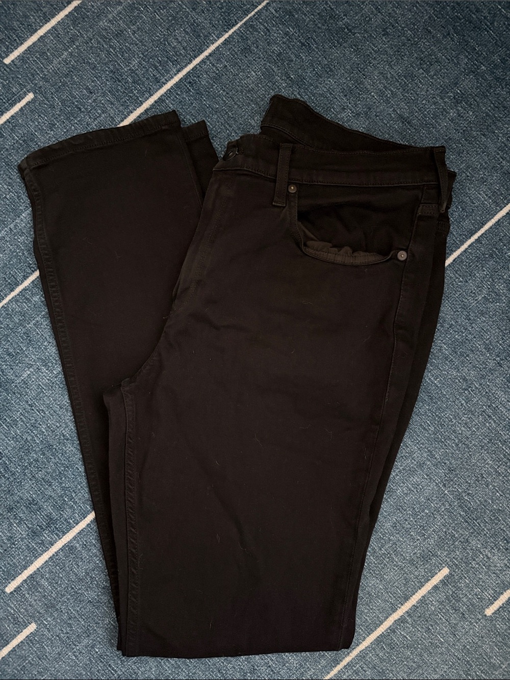 Paige Black Classic Straight Jeans